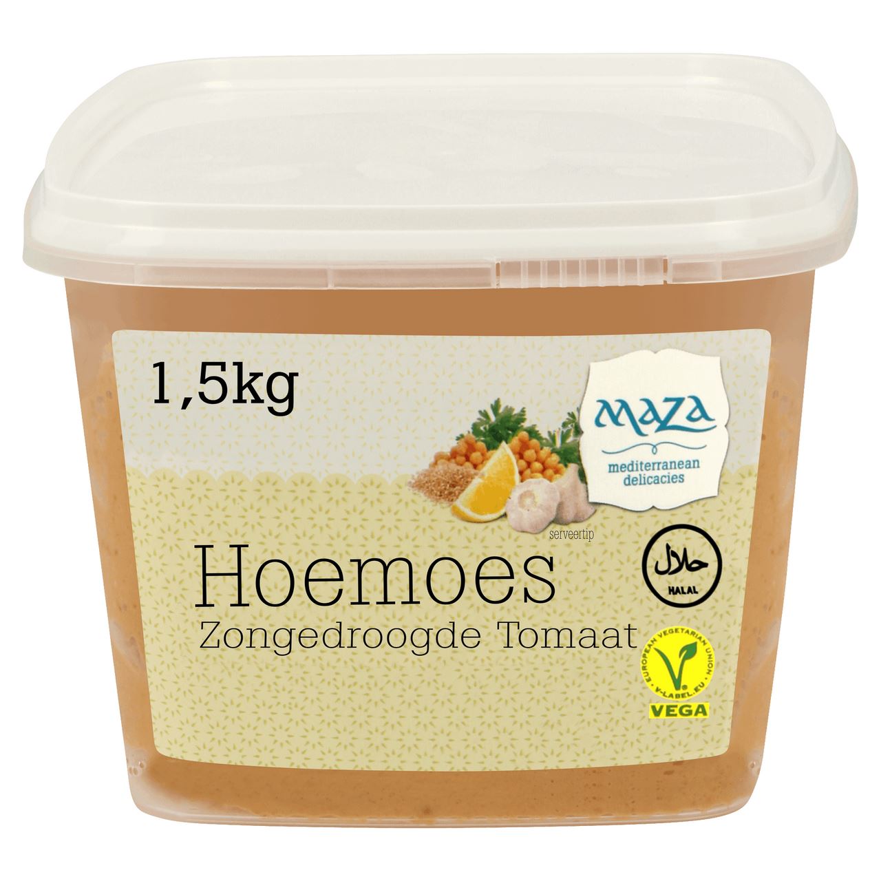 Maza Hoemoes Zongedroogde Tomaat 4 x 1,5 kg