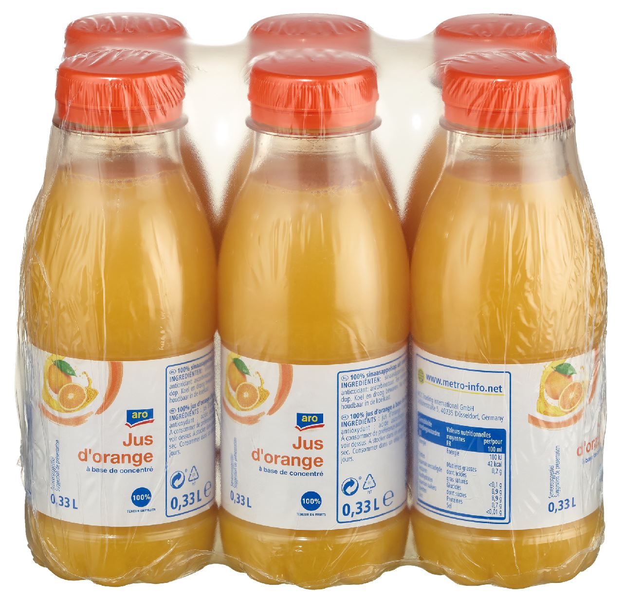 aro Orange Juice pet 6 x 33 cl