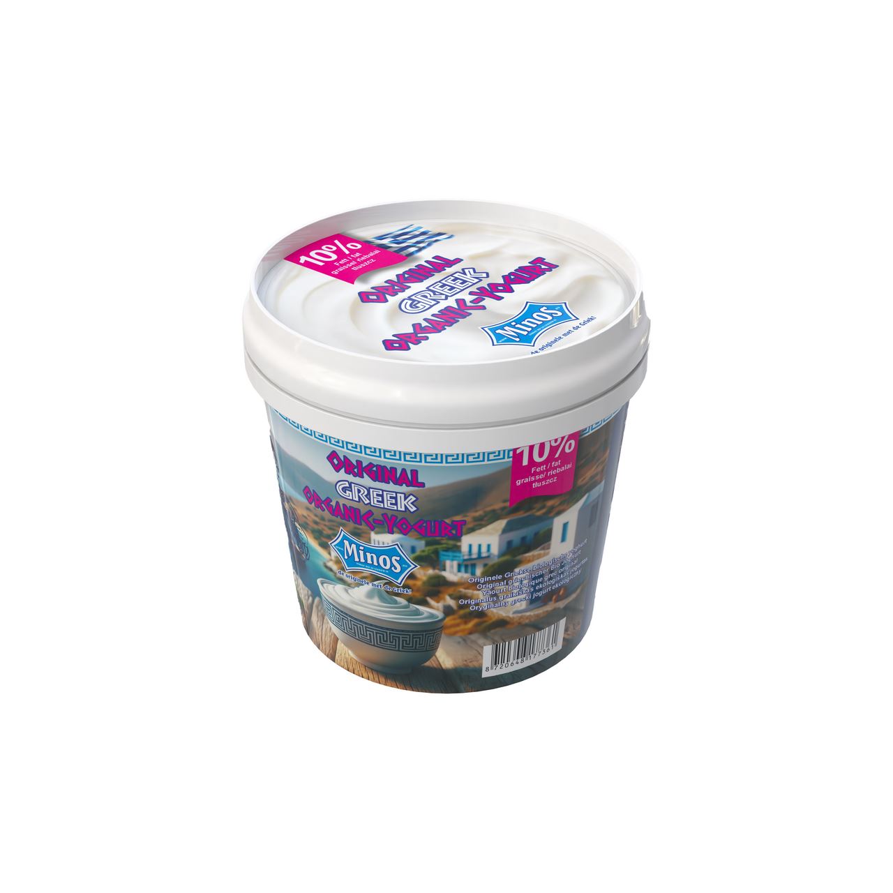 MINOS Griekse Yoghurt Bio 10% vet 6 x 1 kg