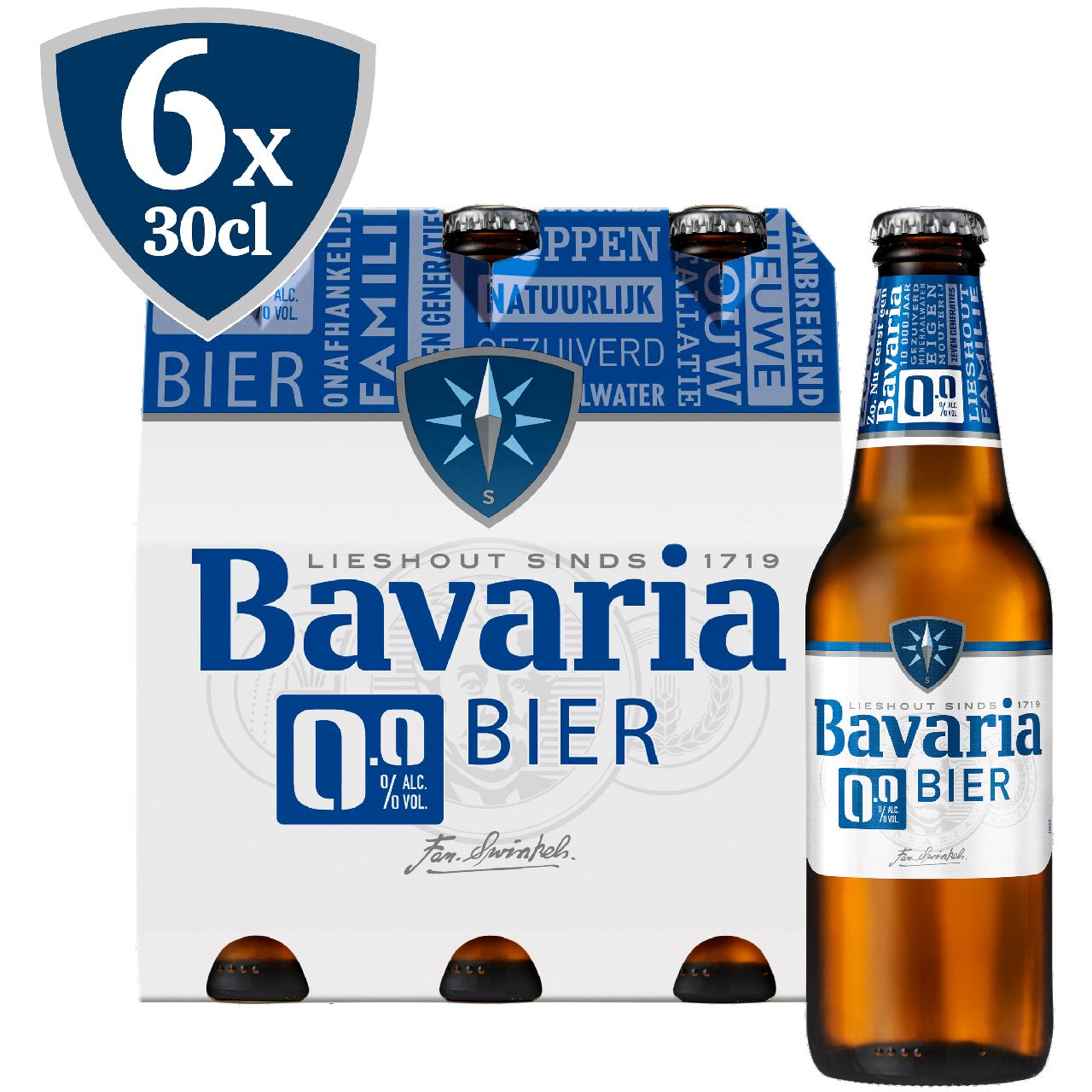 Bavaria 0,0% Original Fles 6 x 30 cl