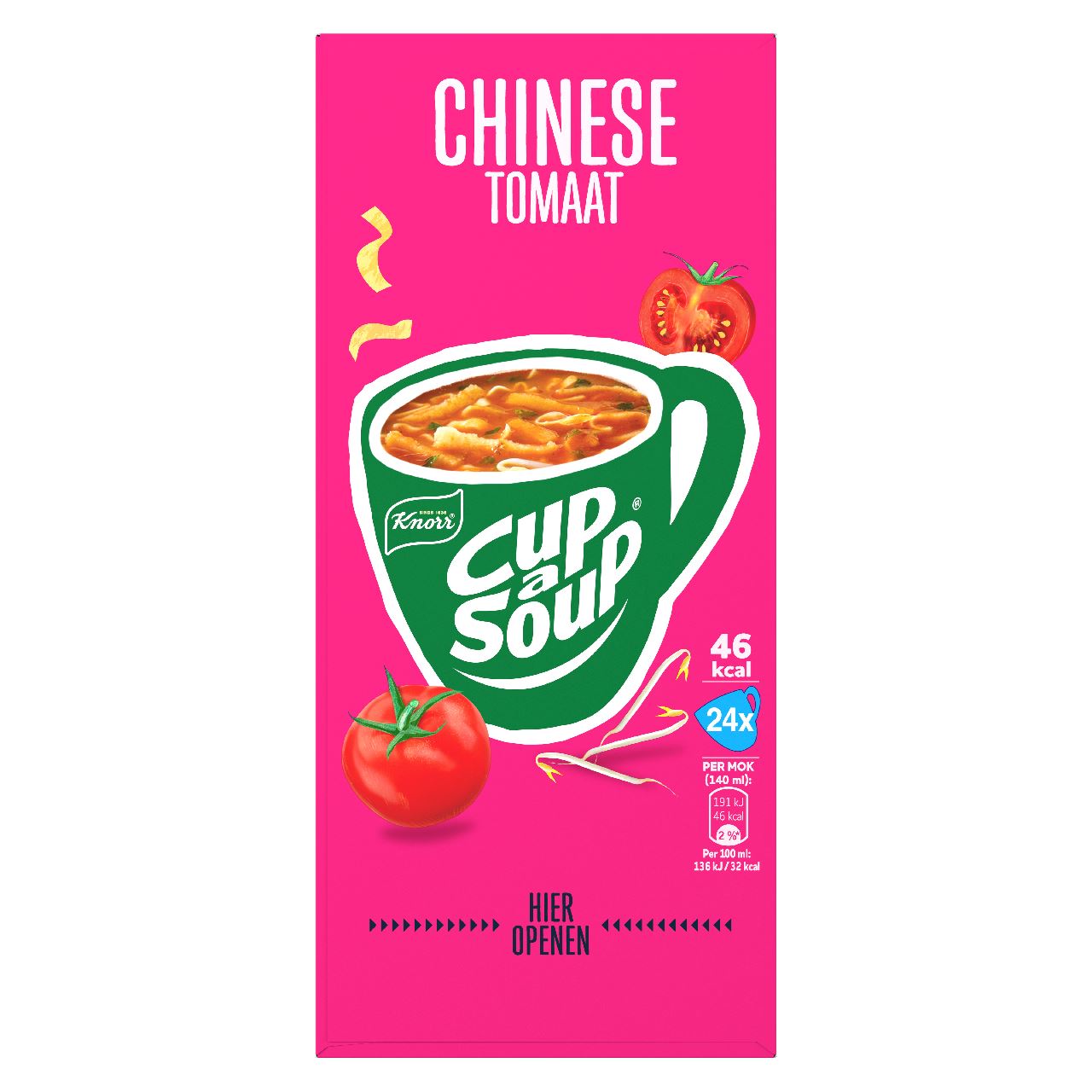 Knorr Cup-a-Soup Chinese Tomaat 24 x 140 ml 312 g