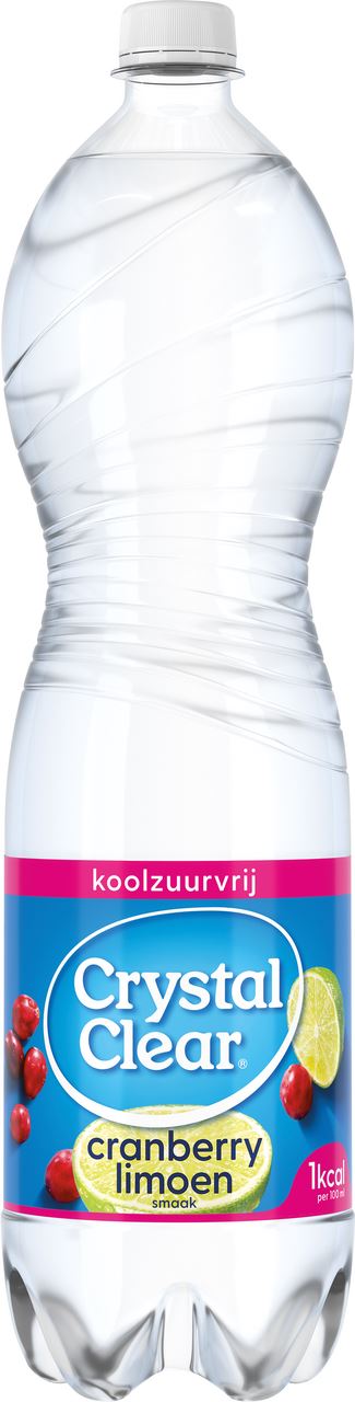 Crystal Clear Cranberry Limoen Koolzuurvrij PET 1,5 l