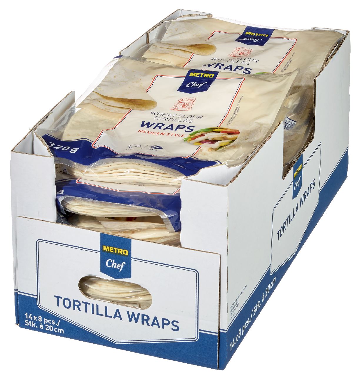 METRO Chef Tortillawrap 20 cm 8 stuks 20 x 320 g