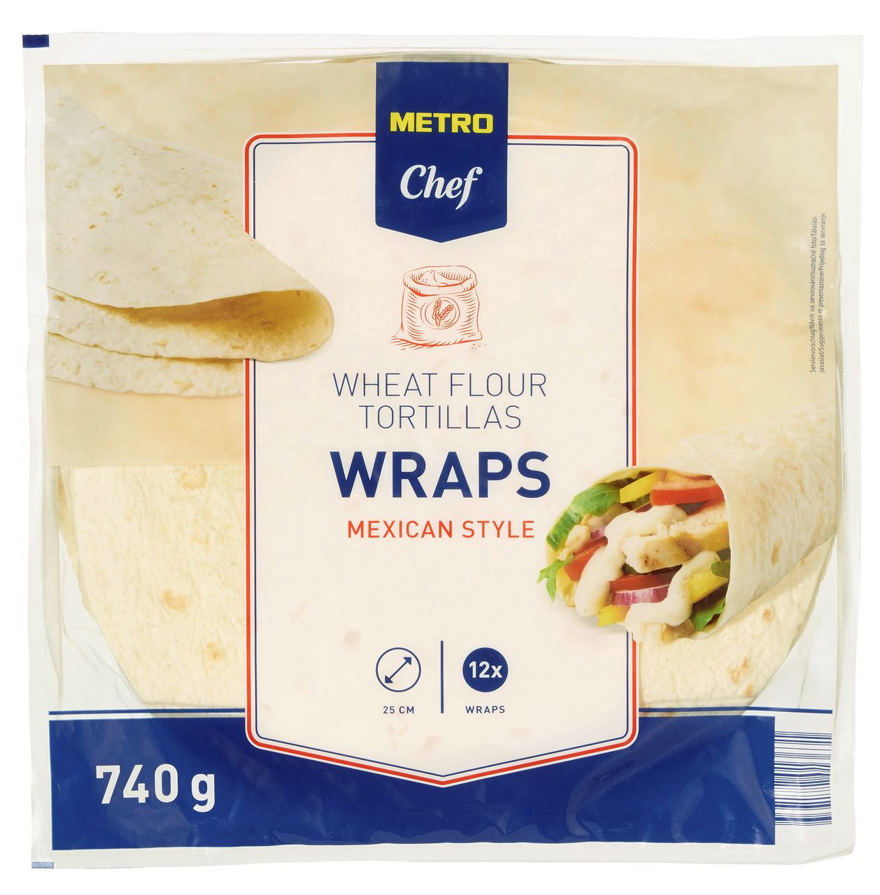 METRO Chef Tortillawrap 25 cm 12 stuks 740 g