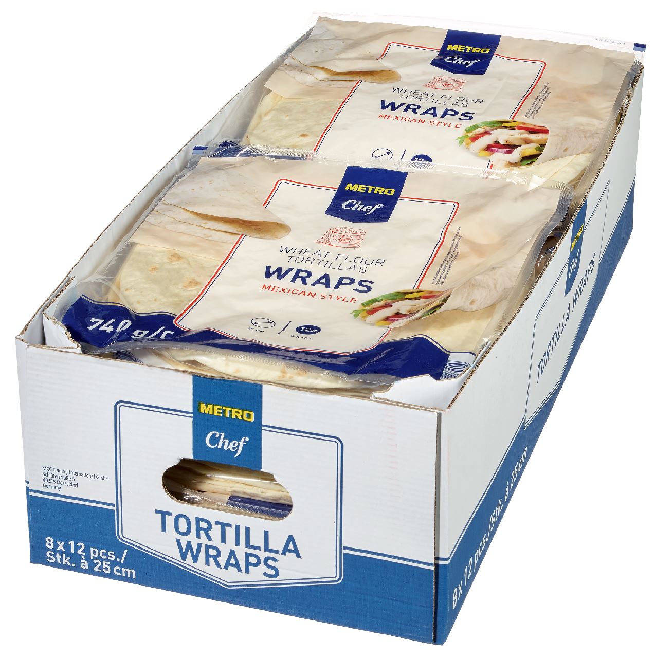 METRO Chef Tortillawrap 25 cm 12 stuks 10 x 740 g