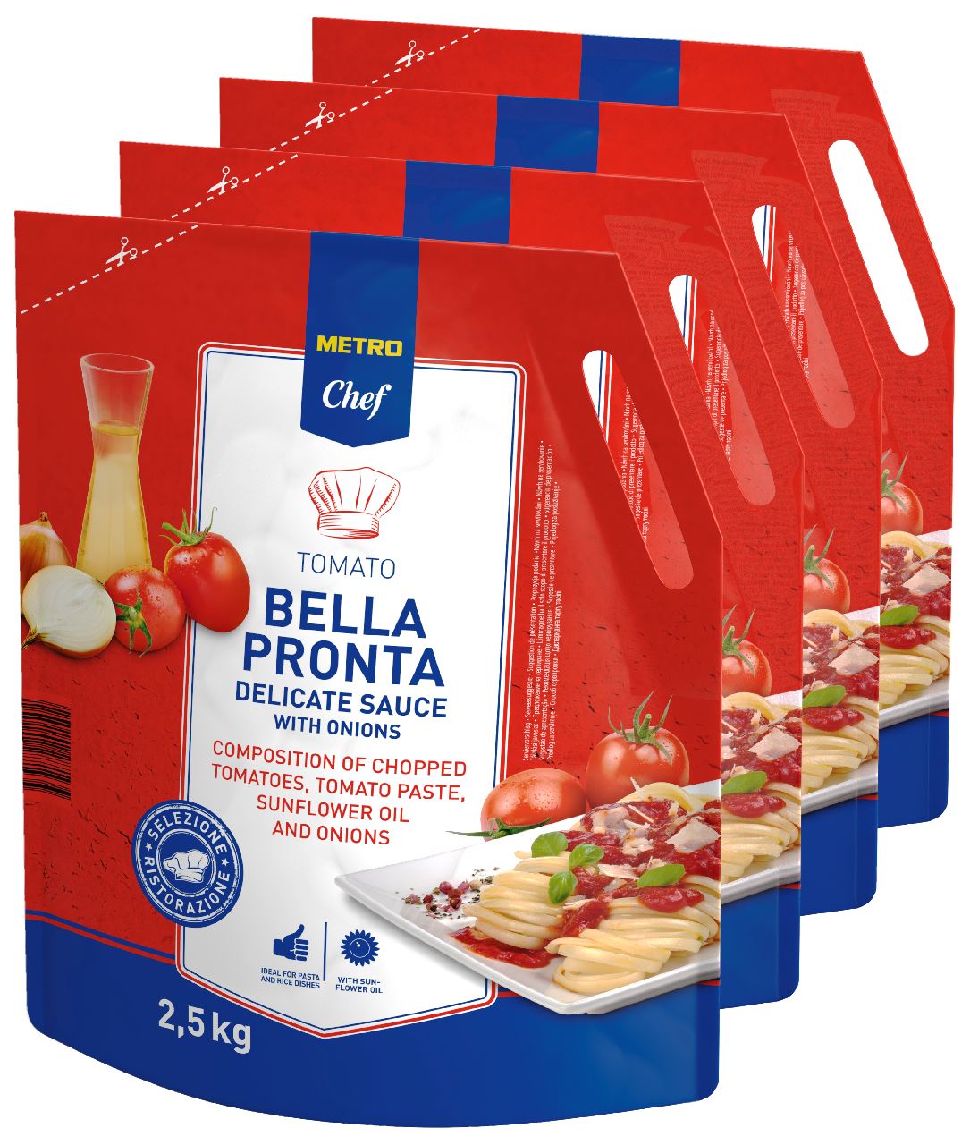 METRO Chef Tomaten Bellapronta 4 x 2,5 kg
