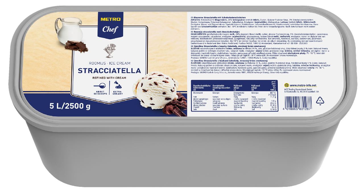 METRO Chef Roomijs Stracciatella 5 l