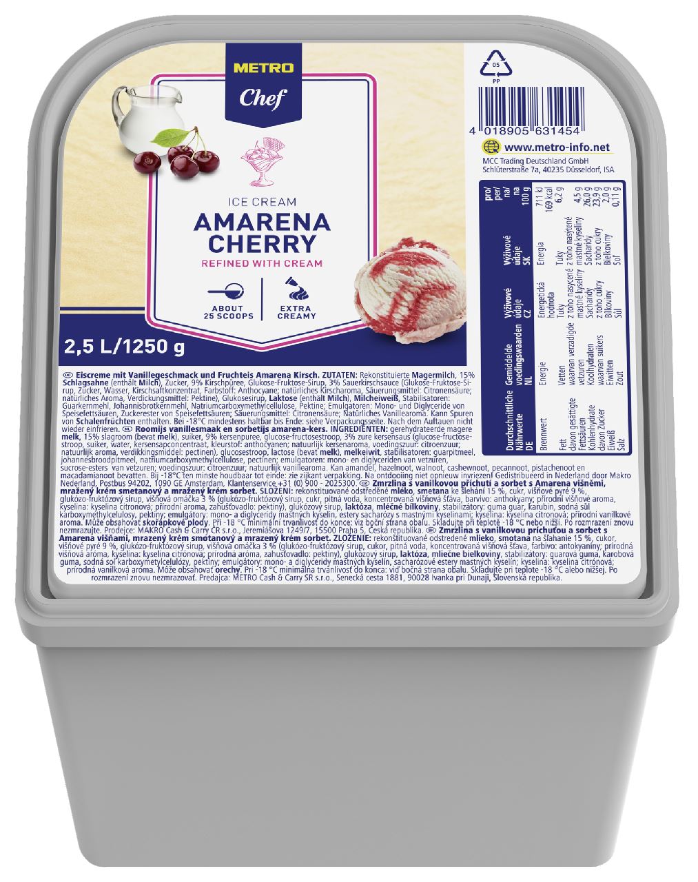 METRO Chef Roomijs Amarena Kirsch 2,5 l