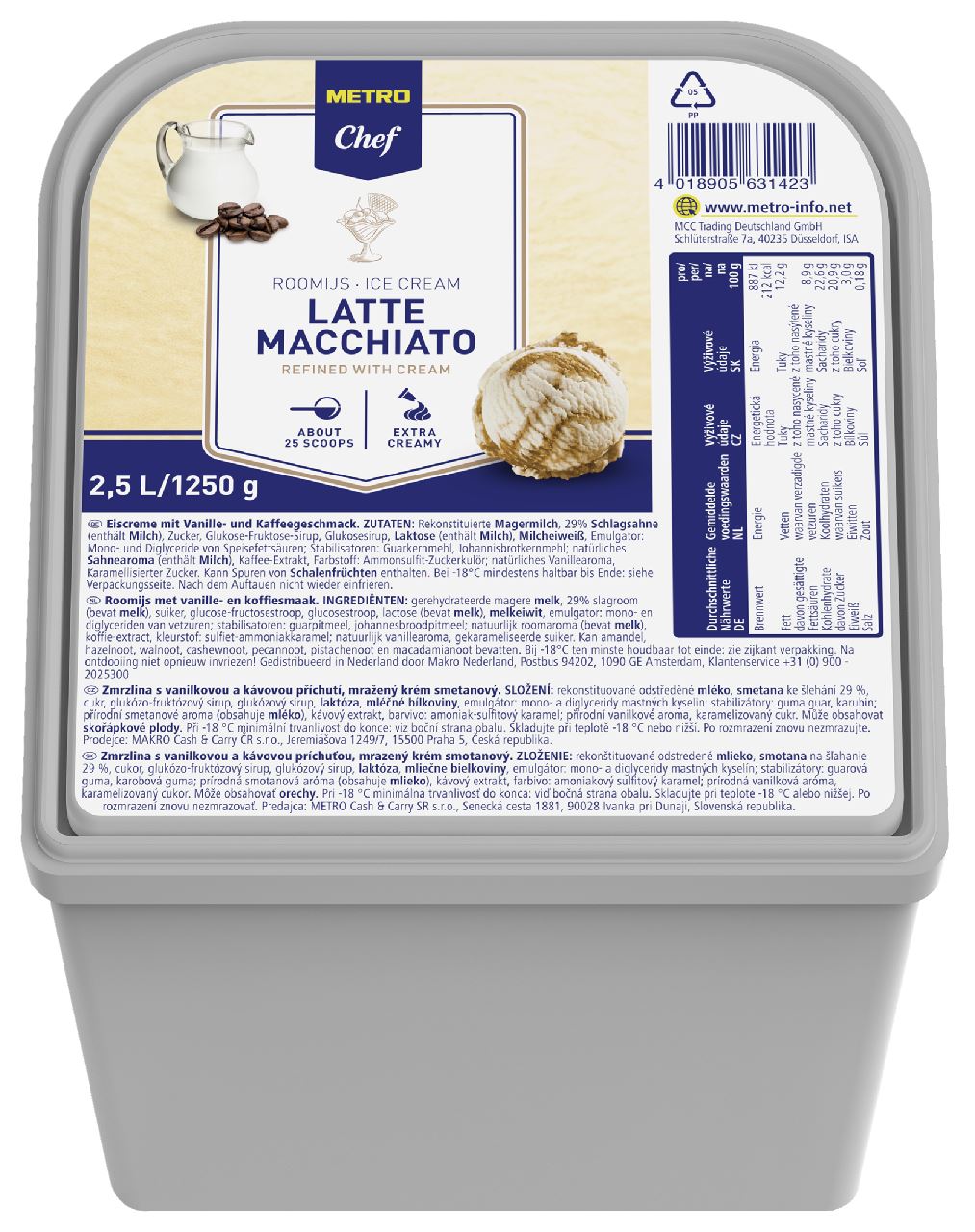 METRO Chef Roomijs Koffie 2,5 l