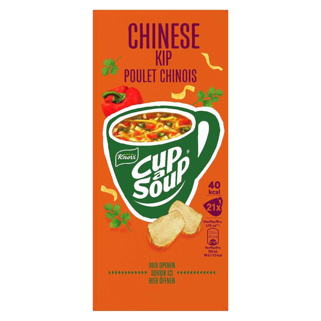 Knorr Cup-a-Soup Chinese Kip 21 x 175 ml 252 g