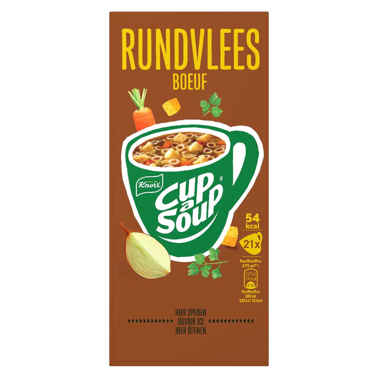 Knorr Cup-a-Soup Rundvlees 21 x 175 ml 294 g