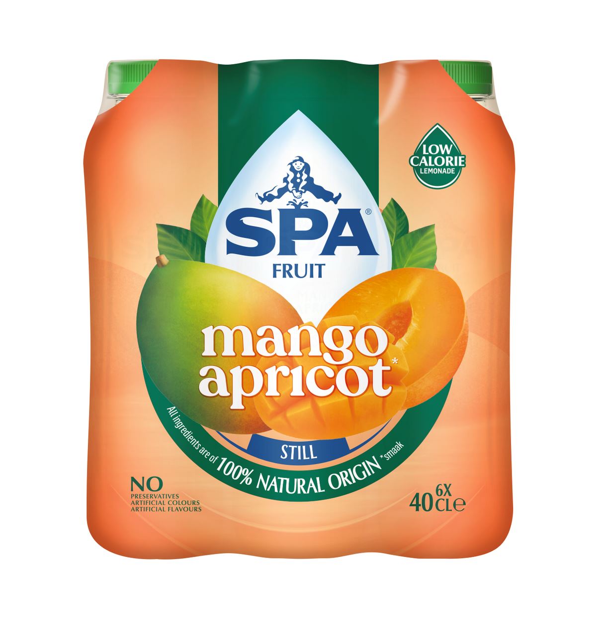 SPA Fruit Niet-Bruisende Fruitige Frisdrank Mango Apricot 6 x 40 cl