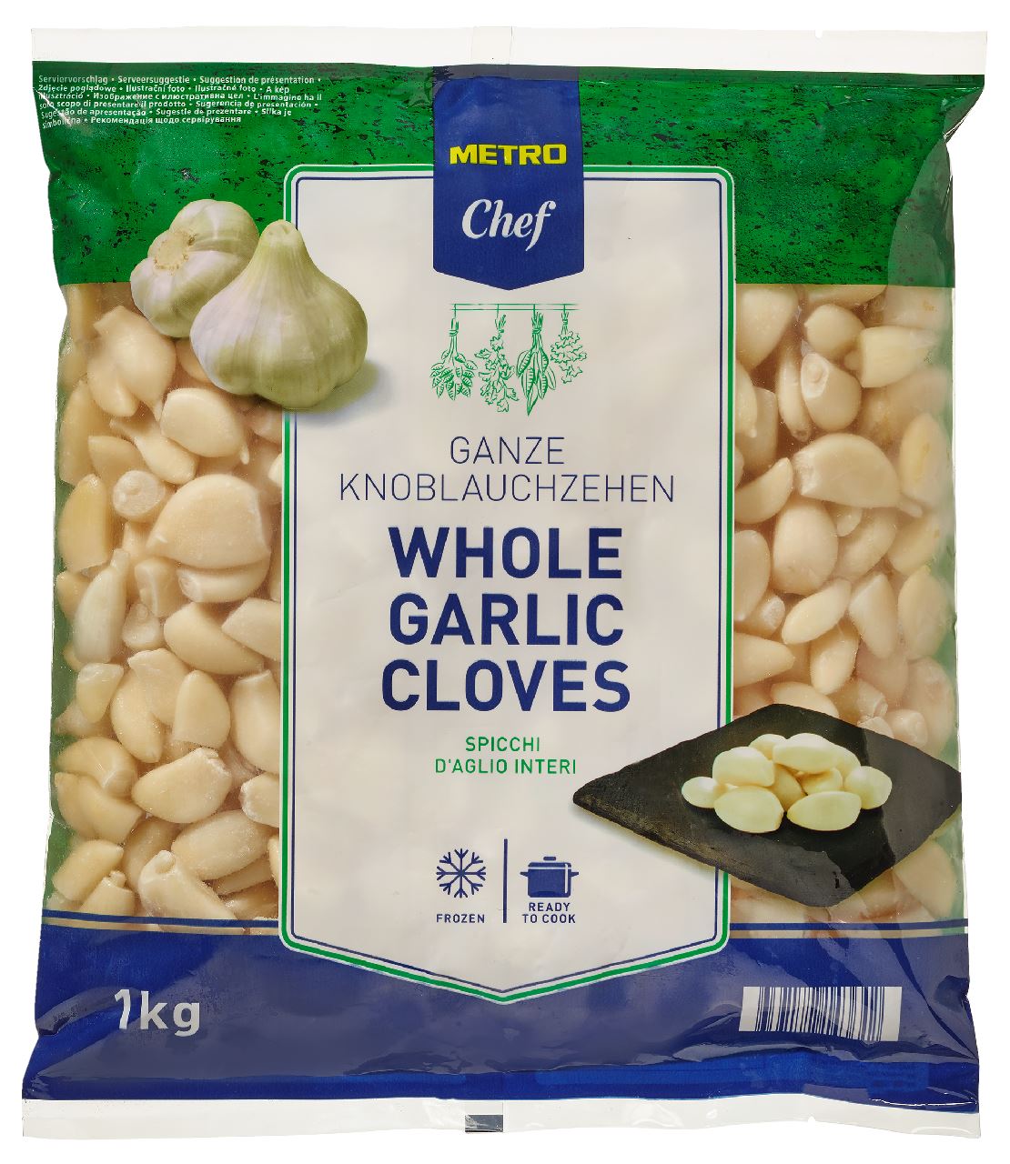 METRO Chef Knoflookteentjes 5 x 1 kg