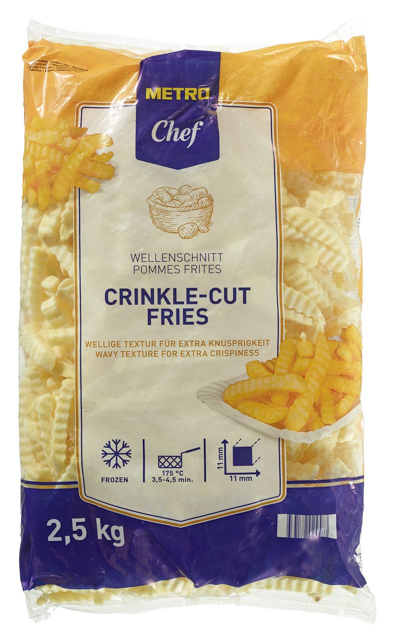 METRO Chef Crinkle Frites 4 x 2,5 kg
