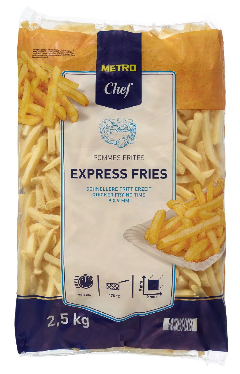 METRO Chef Express Frites 9x9 mm 2,5 kg