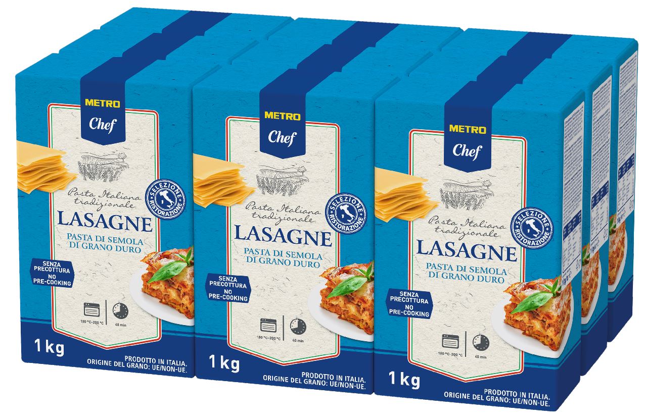 METRO Chef Lasagne Gastro 9 x 1 kg