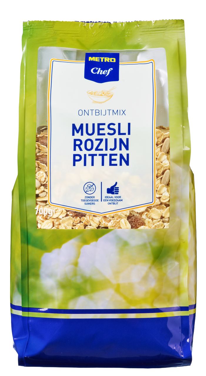 METRO Chef Muesli Rozijn Pitten 700 g