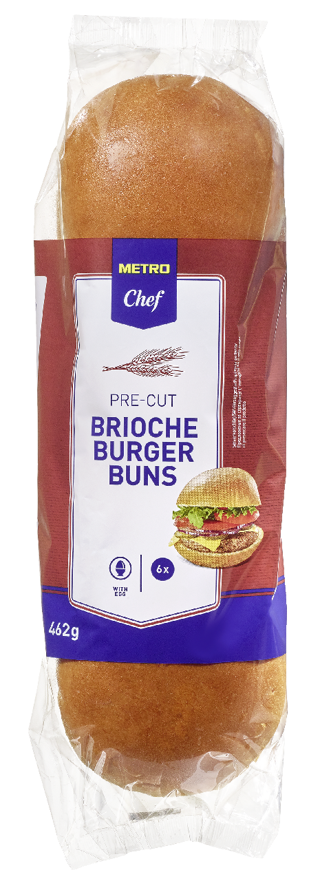 METRO Chef Brioche Burgerbun 6 x 77 g