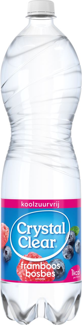 Crystal Clear Framboos Bosvruchten Koolzuurvrij PET 6 x 1,5 l