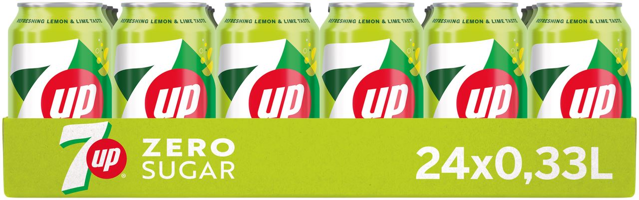 7Up Zero Sugar blik 24 x 33 cl