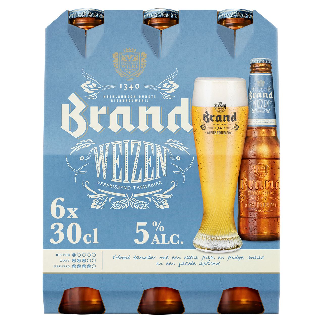 Brand Weizen Bier Fles 24 x 30 cl