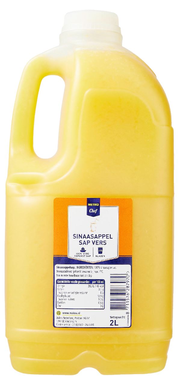 METRO Chef Sinaasappelsap 6 x 2 l *