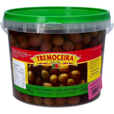 Azeitona Mista Tremoceira 18/20 Balde 2kg