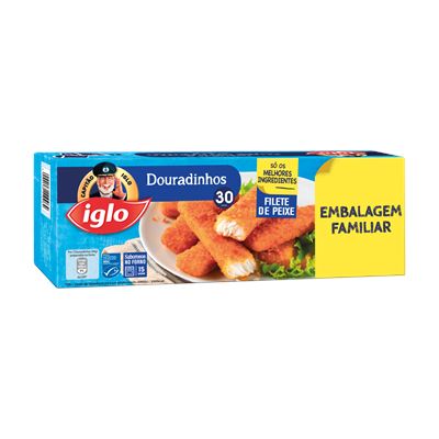 Douradinhos de Peixe Iglo 30 Unidades 840g