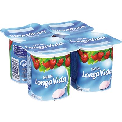Iogurte Aromatizado Morango Longa Vida 4x120g