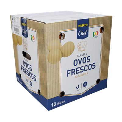 Ovos de Galinha METRO Chef Classe L 15 Dúzias (180 un)