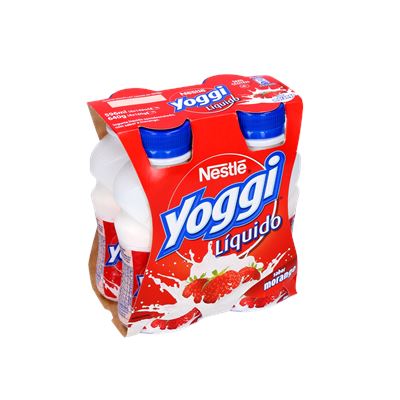 Iogurte Líquido Yoggi Morango 4x160g