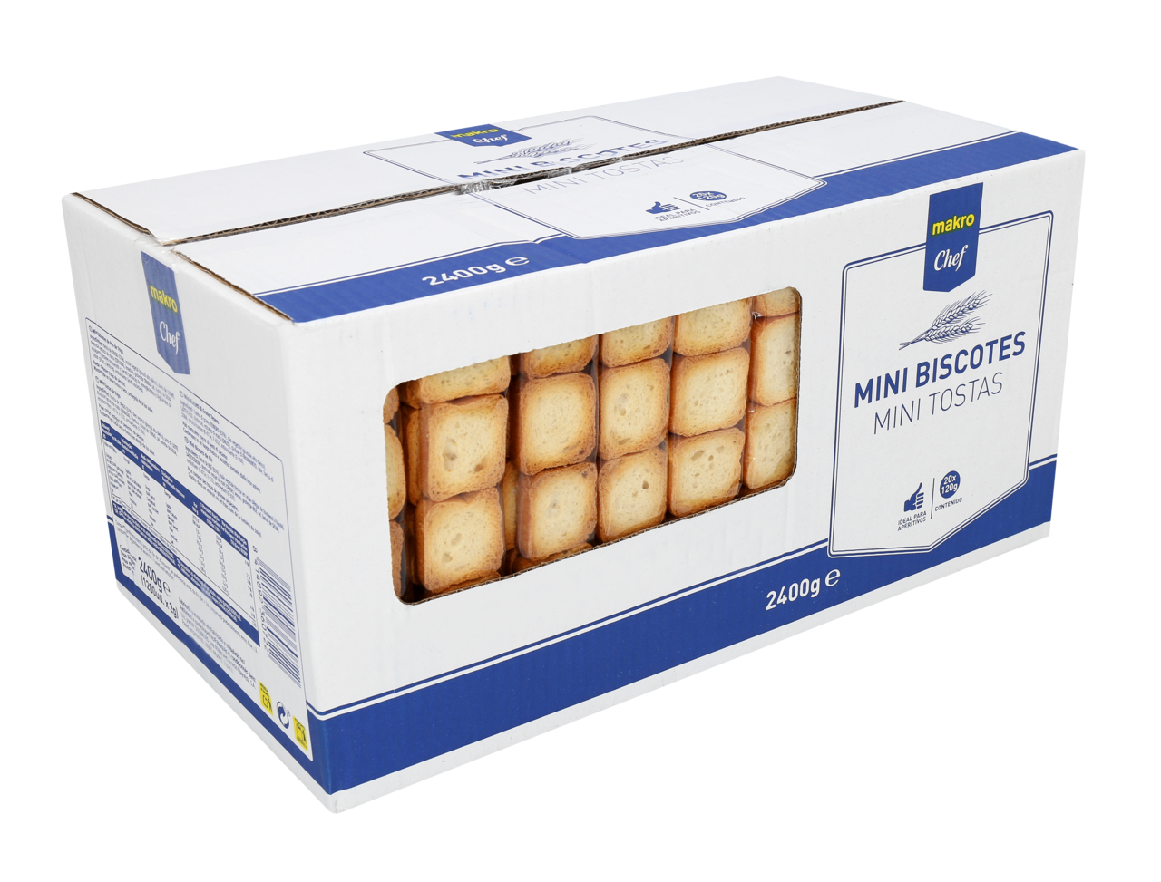 METRO Chef Mini Tostas 20 Un X 120 G 2 4 Kg