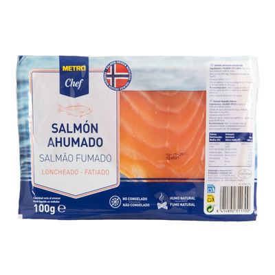 Salmão Fumado da Noruega METRO Chef 100g