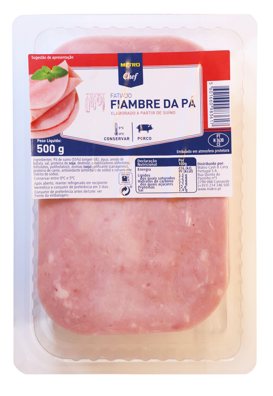 METRO Chef Fiambre Pa Fatiado 500G
