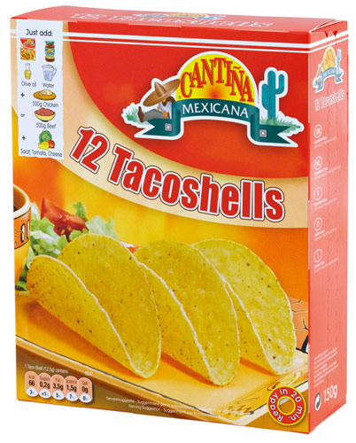 CANTINA MEXICANA Conchas Para Tacos 12 Un 150 G