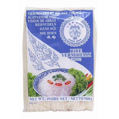 Massa Noodles de Arroz Vermicelli Erawan 500g