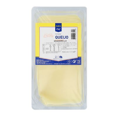 Queijo Mozzarella Fatiado METRO Chef 500g