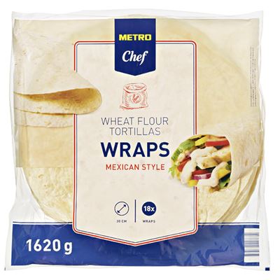 Tortilla Wrap METRO Chef 30cm 18un
