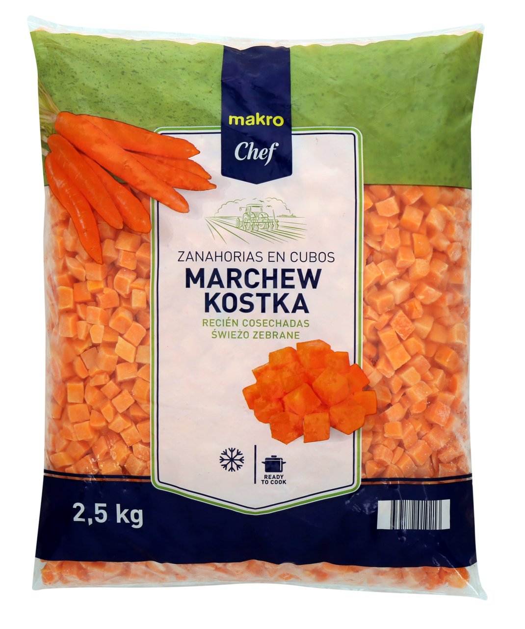 METRO Chef Cenoura Cubos 2,5 Kg