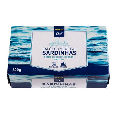 Sardinhas em Óleo METRO Chef 120g