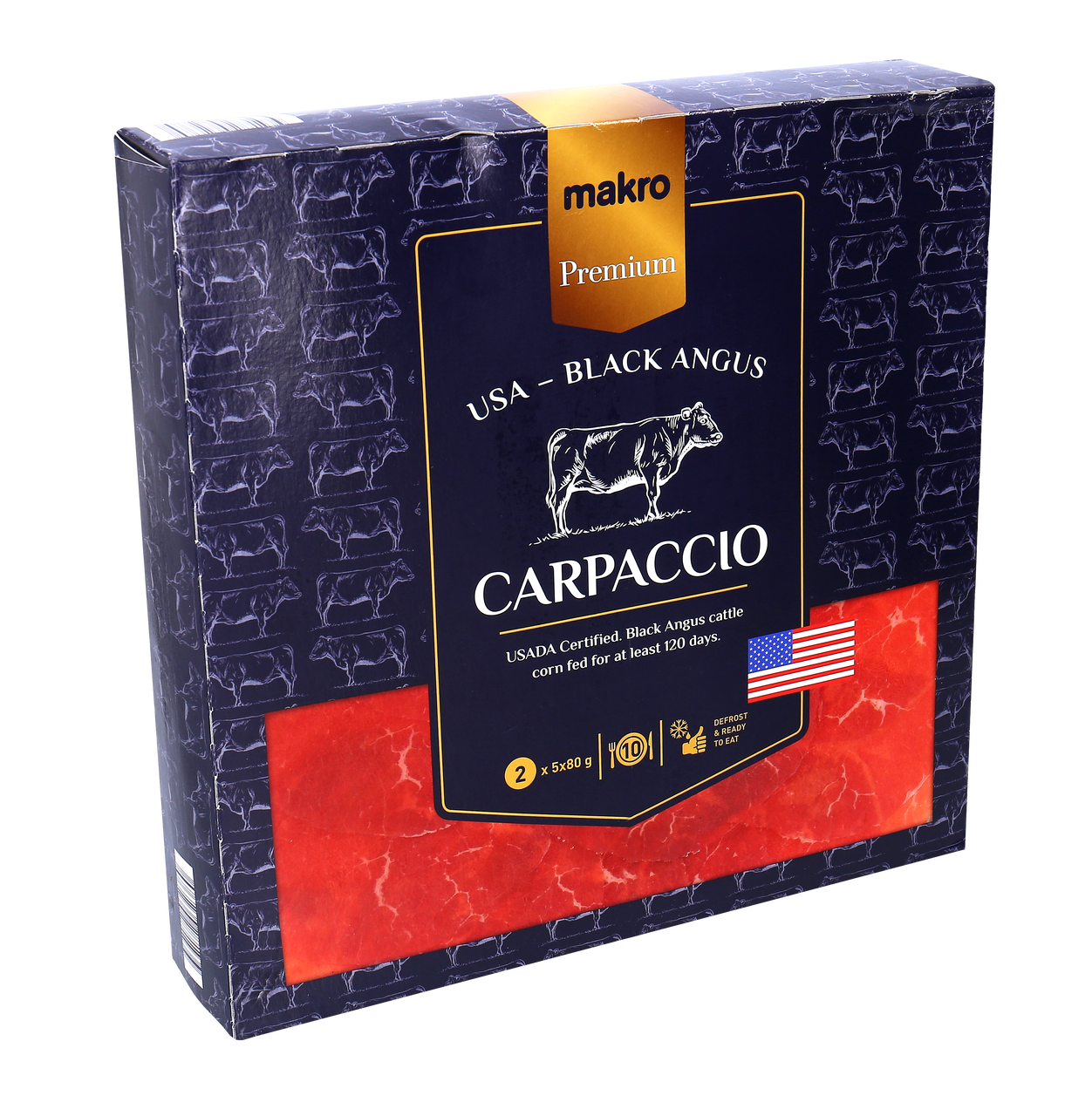 METRO Chef PREMIUM CARPACCIO Black Angus CX 2(5*80G) Congelado