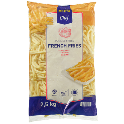METRO Chef Batata Pré Frita 6 X 6 - 2,5 Kg