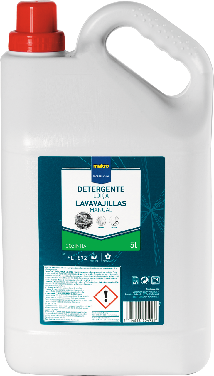 METRO PROFESSIONAL Detergente Manual Loiça 5 Lt