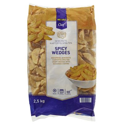 Batata Spicy Wedges Congelada METRO Chef 2,5kg