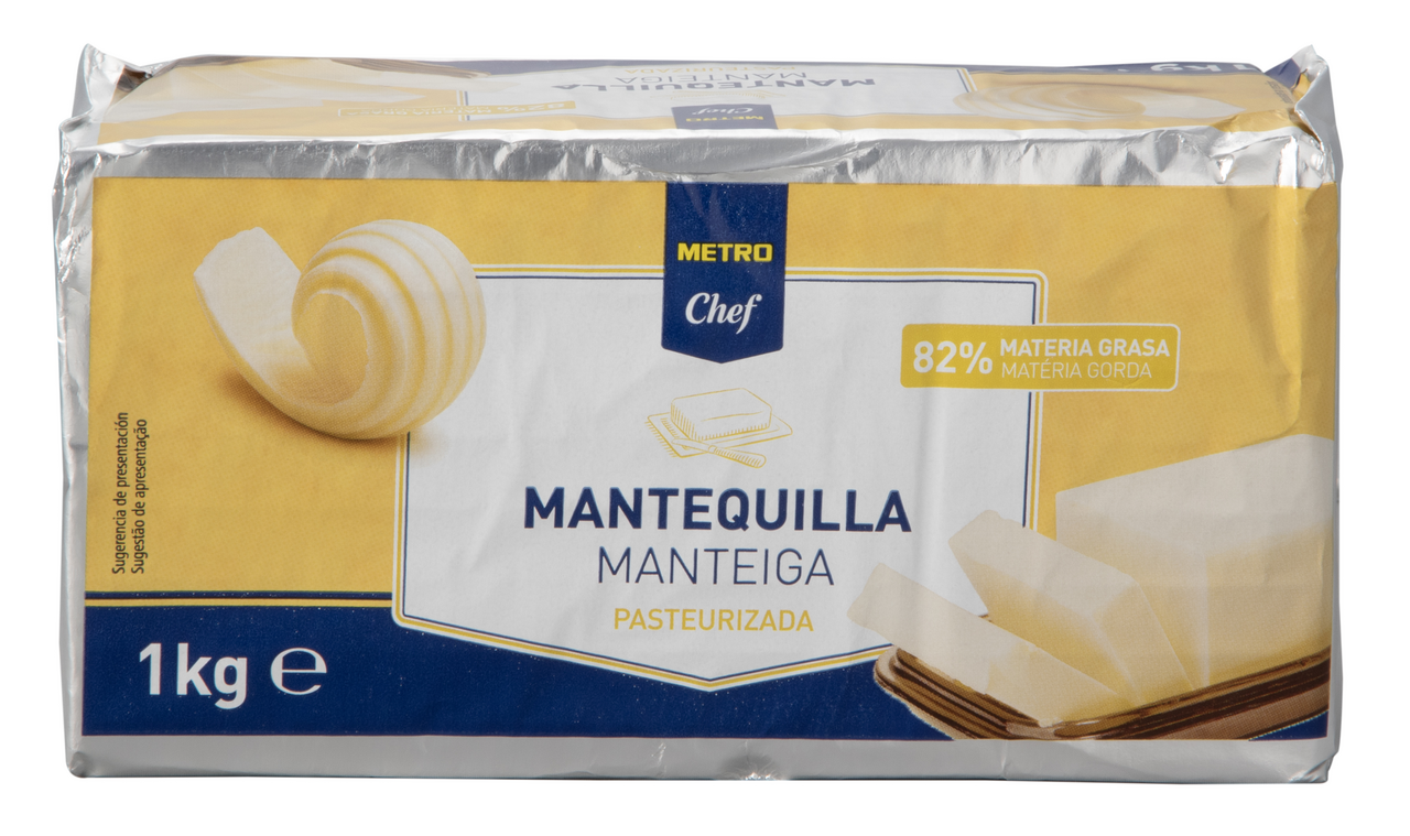 METRO Chef Manteiga Baixo Teor De Sal 1 Kg