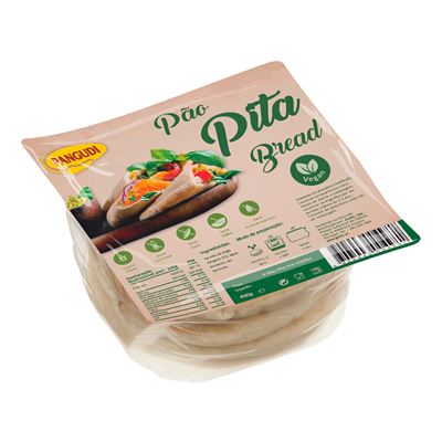 Pão Pita Pangudi Vegano sem Lactose 400g