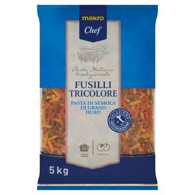 Massa Fusilli Tricolor METRO Chef 5kg