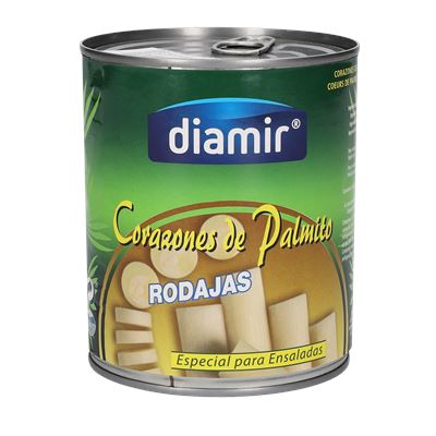 Palmitos em Rodelas Diamir 800g