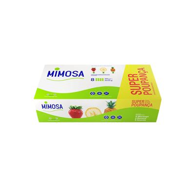 Iogurte Aromatizado Mimosa Morango, Ananás e Banana 8x120g