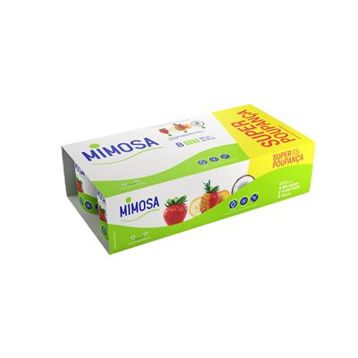 Iogurte Aromatizado Mimosa Morango, Coco e Tutti-Frutti 8x125g